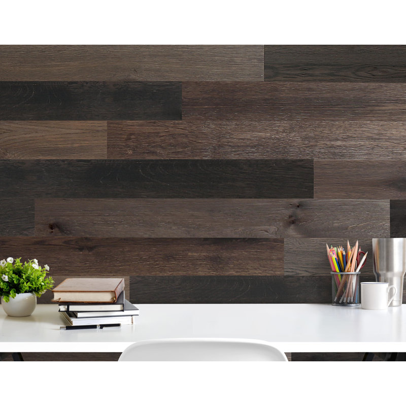 Novogratz 5.1" x 47" Peel and Stick Engineered Wood Wall Paneling Wayfair